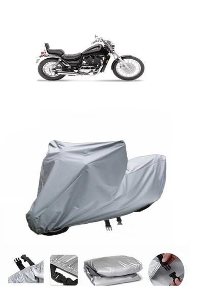 Suzuki VL 600 Intruder  Gri Motosiklet Brandası ARKA ÇANTA UYUMLU DEĞİLDİR
