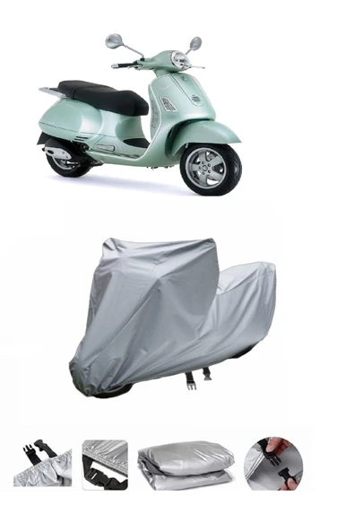 Vespa GT 200  Gri Motosiklet Brandası ARKA ÇANTA UYUMLU DEĞİLDİR