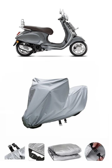 Vespa Primavera 150 Touring  Gri Motosiklet Brandası ARKA ÇANTA UYUMLU DEĞİLDİR