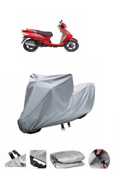 TVS Wego  Gri Motosiklet Brandası ARKA ÇANTA UYUMLU DEĞİLDİR ürün görseli 1