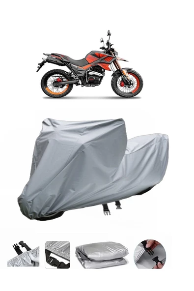 Yuki Tekken 125  Gri Motosiklet Brandası ARKA ÇANTA UYUMLU DEĞİLDİR