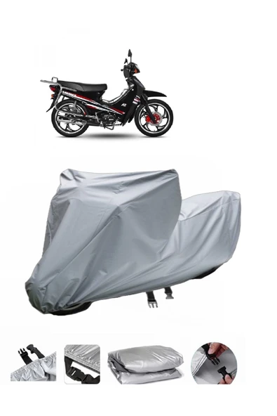 Yuki YK100-7 Paşa  Gri Motosiklet Brandası ARKA ÇANTA UYUMLU DEĞİLDİR