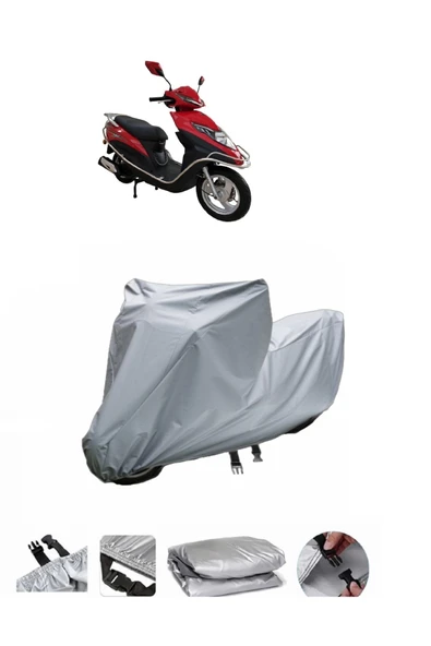 Apachi Pusat  Gri Motosiklet Brandası ARKA ÇANTA UYUMLU DEĞİLDİR