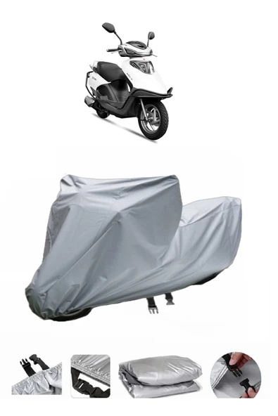 Yuki Active 50  Gri Motosiklet Brandası ARKA ÇANTA UYUMLU DEĞİLDİR ürün görseli 1