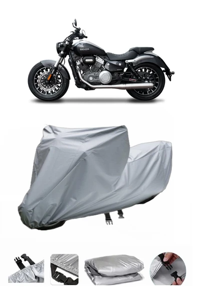 Yuki Benda Rock 250  Gri Motosiklet Brandası ARKA ÇANTA UYUMLU DEĞİLDİR