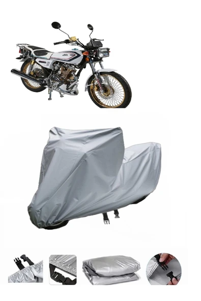 Arora AR 100-8 Klasik Tel  Gri Motosiklet Brandası ARKA ÇANTA UYUMLU DEĞİLDİR