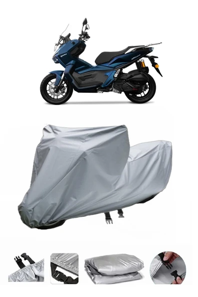 Yuki Adventure 150  Gri Motosiklet Brandası ARKA ÇANTA UYUMLU DEĞİLDİR