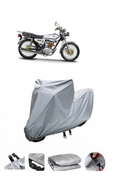 Kuba Çita 180R  Gri Motosiklet Brandası ARKA ÇANTA UYUMLU DEĞİLDİR ürün görseli 1