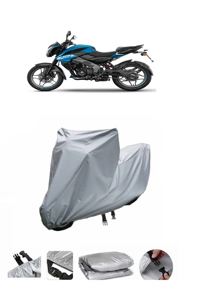 Bajaj Pulsar NS 125  Gri Motosiklet Brandası ARKA ÇANTA UYUMLU DEĞİLDİR