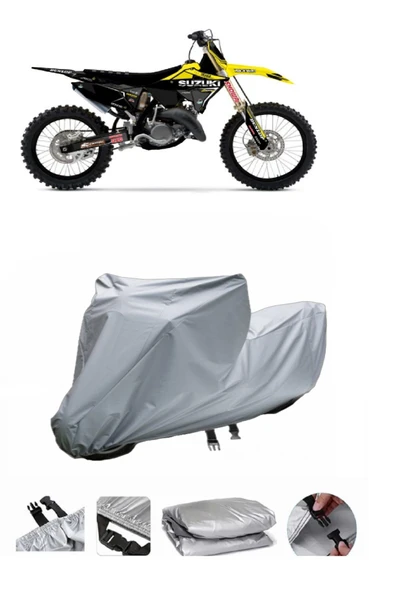 Suzuki RM 250  Gri Motosiklet Brandası ARKA ÇANTA UYUMLU DEĞİLDİR