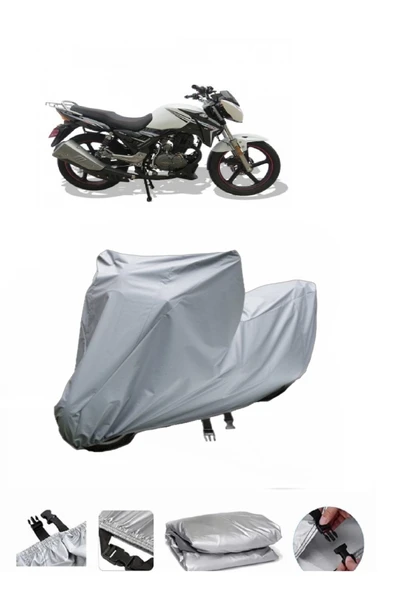 Arora AR 185-16 Fırtına  Gri Motosiklet Brandası ARKA ÇANTA UYUMLU DEĞİLDİR