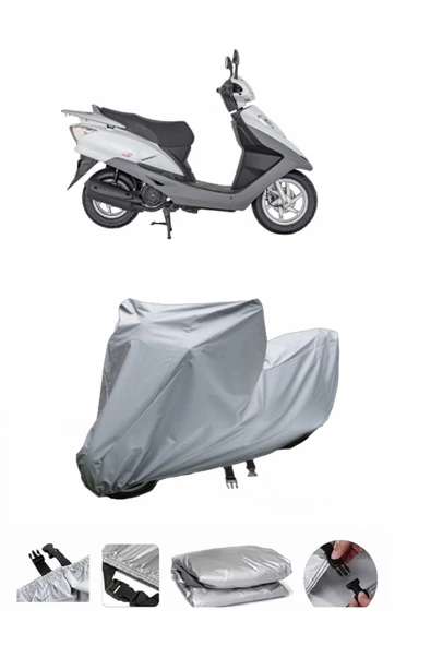 Mondial 100 NT Turkuaz  Gri Motosiklet Brandası ARKA ÇANTA UYUMLU DEĞİLDİR ürün görseli 1