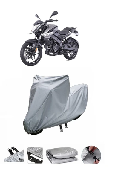 Bajaj Pulsar NS 200 ABS  Gri Motosiklet Brandası ARKA ÇANTA UYUMLU DEĞİLDİR