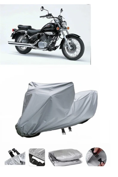 Suzuki VL 250 Intruder  Gri Motosiklet Brandası ARKA ÇANTA UYUMLU DEĞİLDİR ürün görseli 1