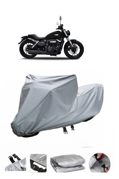 Yuki Funrider 125  Gri Motosiklet Brandası ARKA ÇANTA UYUMLU DEĞİLDİR