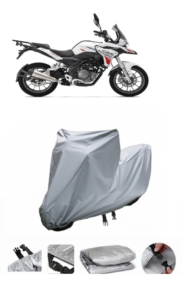 Benelli TRK 251  Gri Motosiklet Brandası ARKA ÇANTA UYUMLU DEĞİLDİR