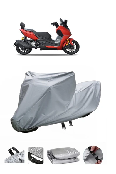 Yuki Huracan TR250T  Gri Motosiklet Brandası ARKA ÇANTA UYUMLU DEĞİLDİR
