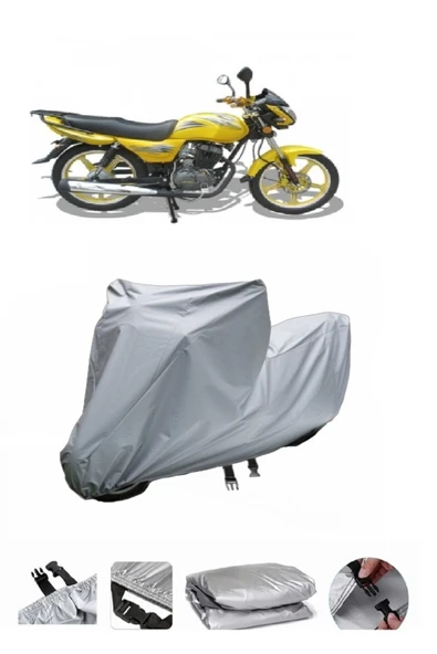 Arora AR 100-19 Elegant  Gri Motosiklet Brandası ARKA ÇANTA UYUMLU DEĞİLDİR