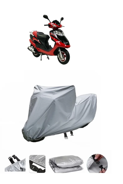 Mondial 125 RT Akik  Gri Motosiklet Brandası ARKA ÇANTA UYUMLU DEĞİLDİR ürün görseli 1