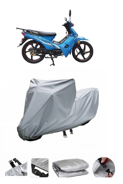 Arora AR 50-30  Gri Motosiklet Brandası ARKA ÇANTA UYUMLU DEĞİLDİR