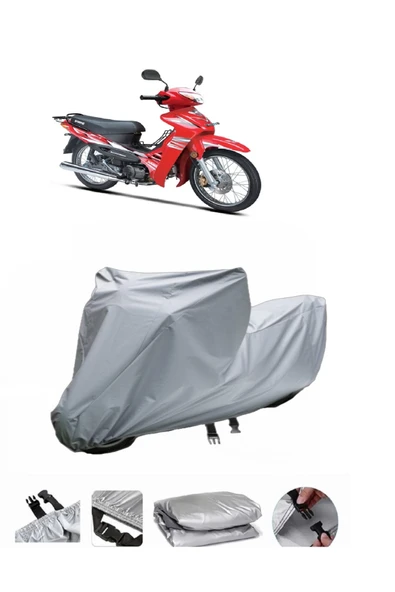 Suzuki Best 110  Gri Motosiklet Brandası ARKA ÇANTA UYUMLU DEĞİLDİR