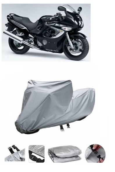 Suzuki GSX 600 F  Gri Motosiklet Brandası ARKA ÇANTA UYUMLU DEĞİLDİR ürün görseli 1