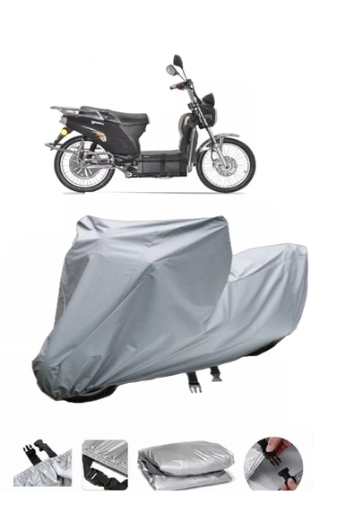 Yuki YK-22 Rüzgar (Elektrikli) Gri Motosiklet Brandası ARKA ÇANTA UYUMLU DEĞİLDİR