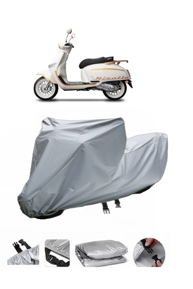 Yuki Risotto 50-125 Gri Motosiklet Brandası ARKA ÇANTA UYUMLU DEĞİLDİR