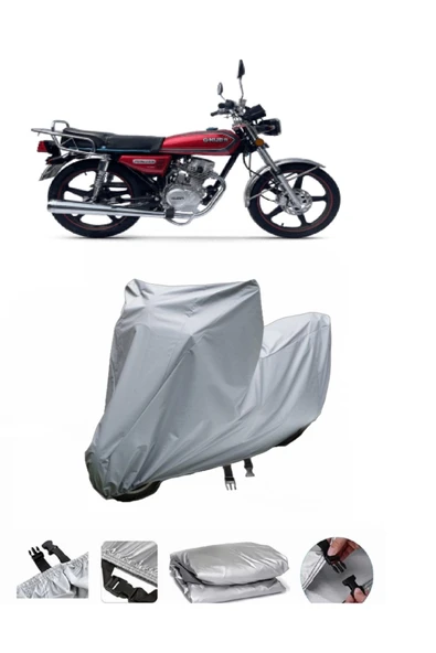Kuba Çita 100R Max  Gri Motosiklet Brandası ARKA ÇANTA UYUMLU DEĞİLDİR