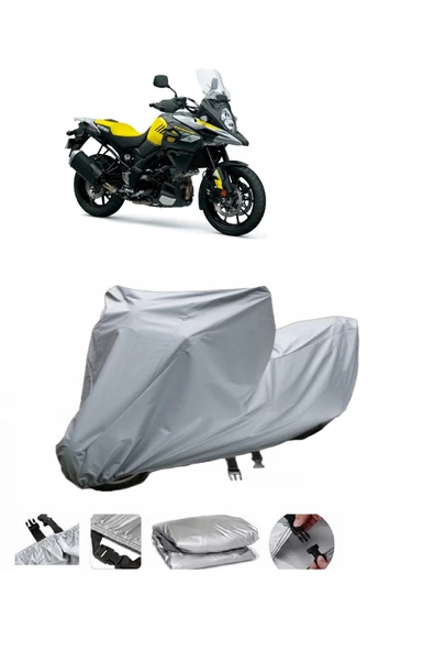 Suzuki V-Strom DL1000  Gri Motosiklet Brandası ARKA ÇANTA UYUMLU DEĞİLDİR ürün görseli 1