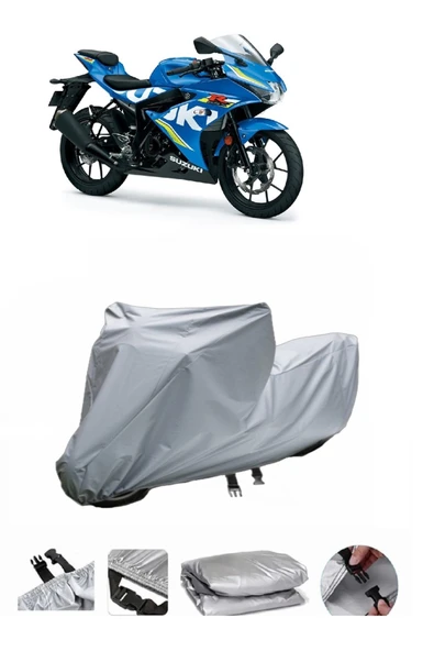 Suzuki GSX-R 125  Gri Motosiklet Brandası ARKA ÇANTA UYUMLU DEĞİLDİR