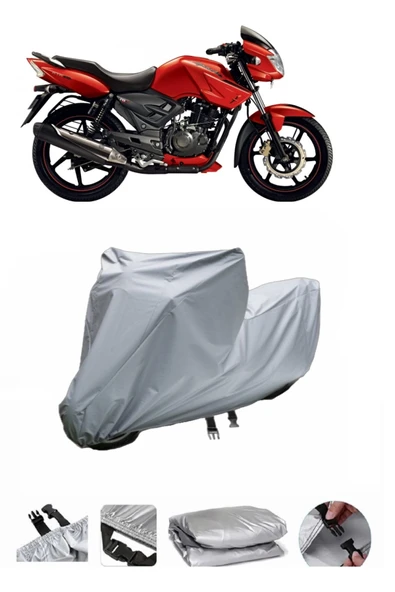 TVS Apache RTR 150  Gri Motosiklet Brandası ARKA ÇANTA UYUMLU DEĞİLDİR