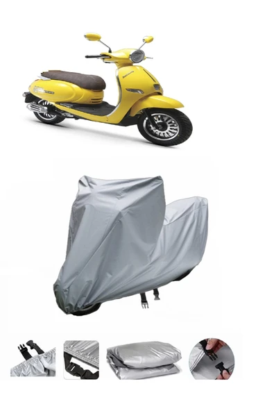 Kuba Brilliant 125 Pro  Gri Motosiklet Brandası ARKA ÇANTA UYUMLU DEĞİLDİR