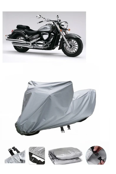 Suzuki VL 800 Intruder  Gri Motosiklet Brandası ARKA ÇANTA UYUMLU DEĞİLDİR