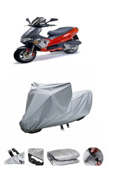 Piaggio Runner 180  Gri Motosiklet Brandası ARKA ÇANTA UYUMLU DEĞİLDİR ürün görseli 1