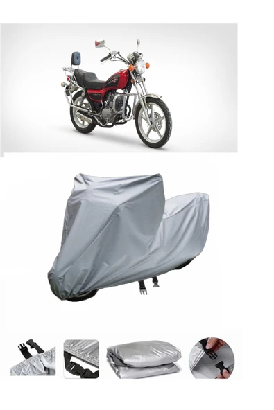 Asya Ultra 150  Gri Motosiklet Brandası ARKA ÇANTA UYUMLU DEĞİLDİR ürün görseli 1