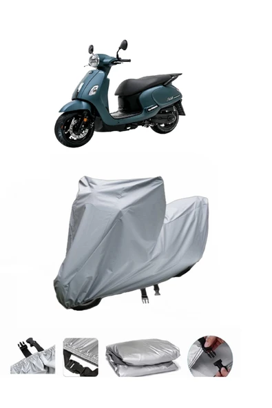 Sym Fiddle IV 125  Gri Motosiklet Brandası ARKA ÇANTA UYUMLU DEĞİLDİR