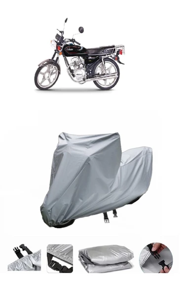 Falcon Sport 100  Gri Motosiklet Brandası ARKA ÇANTA UYUMLU DEĞİLDİR