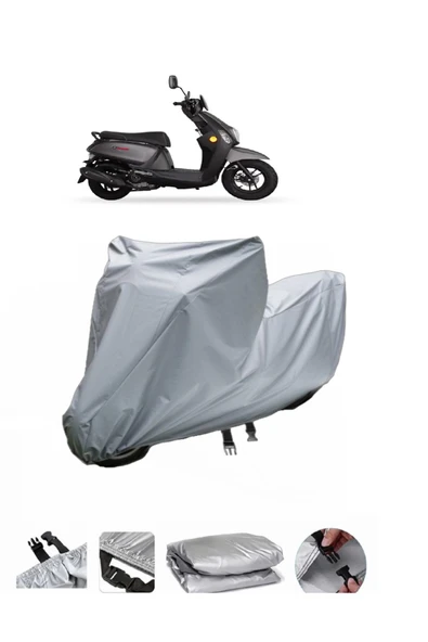 Stmax Roma 50  Gri Motosiklet Brandası ARKA ÇANTA UYUMLU DEĞİLDİR