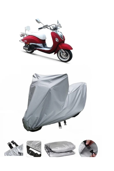 Kuba Nirvana 150  Gri Motosiklet Brandası ARKA ÇANTA UYUMLU DEĞİLDİR ürün görseli 1