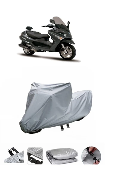 Piaggio X Evo 400  Gri Motosiklet Brandası ARKA ÇANTA UYUMLU DEĞİLDİR