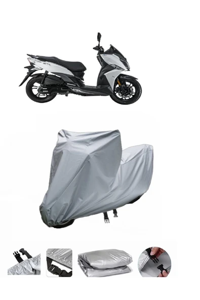 Sym Jet 14 200i ABS  Gri Motosiklet Brandası ARKA ÇANTA UYUMLU DEĞİLDİR ürün görseli 1