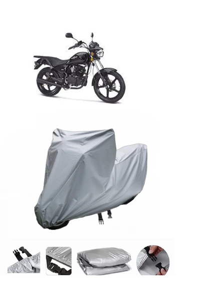 Kanuni Terry  Gri Motosiklet Brandası ARKA ÇANTA UYUMLU DEĞİLDİR