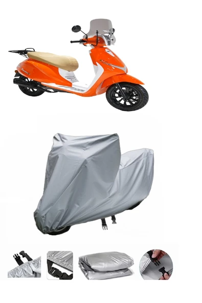 Rks Premium 125  Gri Motosiklet Brandası ARKA ÇANTA UYUMLU DEĞİLDİR