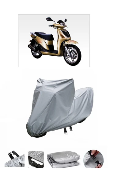 Dorado Daphne  Gri Motosiklet Brandası ARKA ÇANTA UYUMLU DEĞİLDİR
