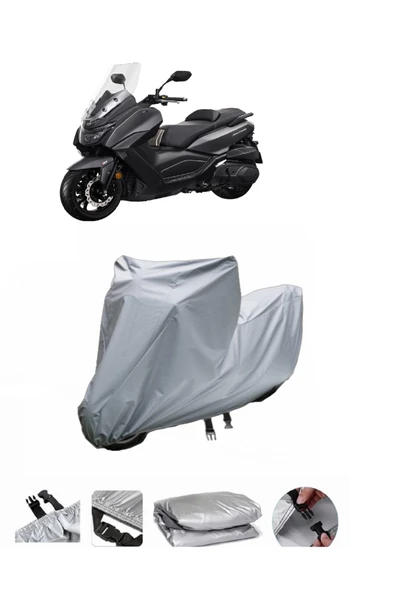 Sym Maxi 400i ABS  Gri Motosiklet Brandası ARKA ÇANTA UYUMLU DEĞİLDİR
