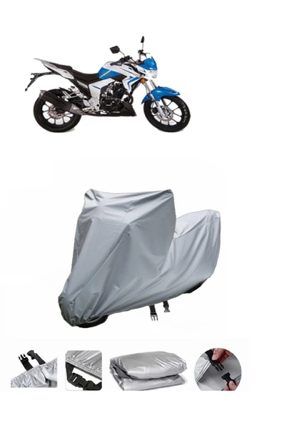 Falcon Sharp 150  Gri Motosiklet Brandası ARKA ÇANTA UYUMLU DEĞİLDİR