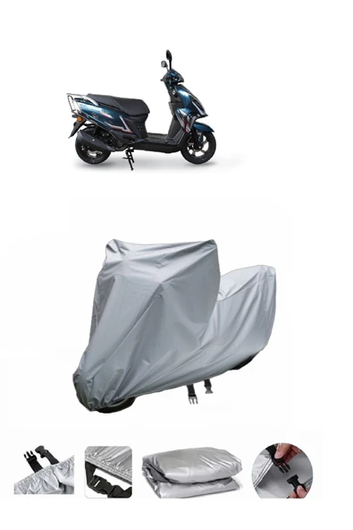Falcon Mocco 50  Gri Motosiklet Brandası ARKA ÇANTA UYUMLU DEĞİLDİR