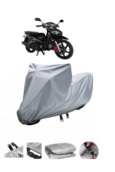 Stmax Mega 50  Gri Motosiklet Brandası ARKA ÇANTA UYUMLU DEĞİLDİR ürün görseli 1