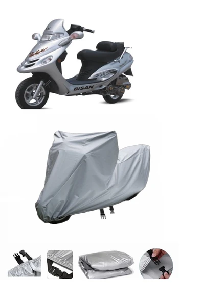 Bisan Pasific 150  Gri Motosiklet Brandası ARKA ÇANTA UYUMLU DEĞİLDİR